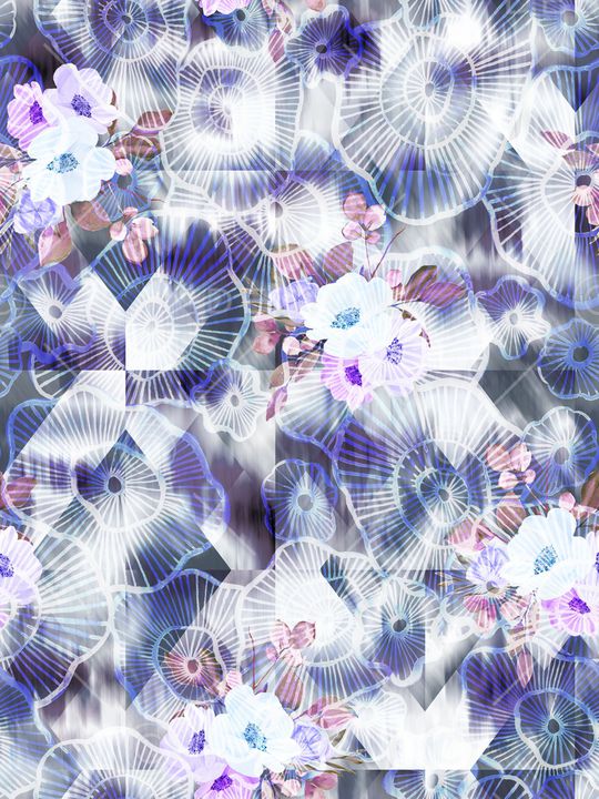 晕染肌理印花华亿平台图片