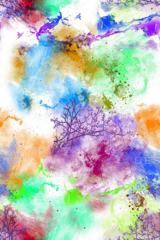 晕染肌理印花华亿平台图片