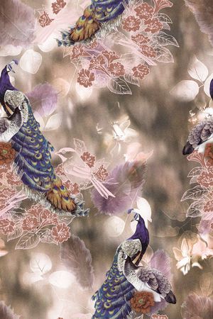 晕染肌理印花华亿平台图片