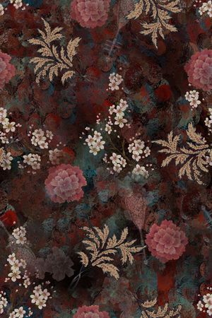 花卉印花华亿平台图片