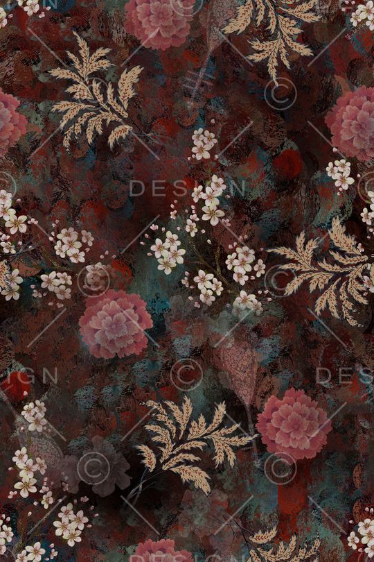 花卉印花华亿平台图片