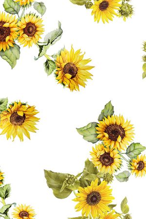 向日葵印花华亿平台图片