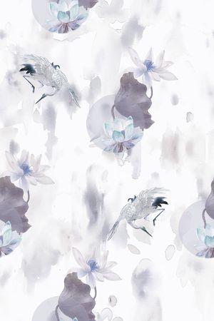 晕染肌理印花华亿平台图片