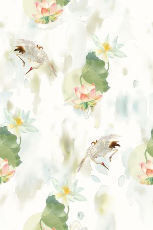 中国风印花华亿平台图片