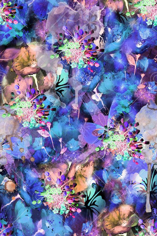 晕染肌理印花华亿平台图片