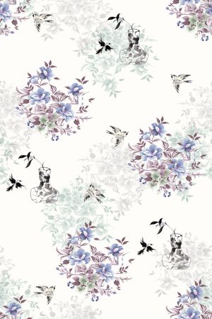 小碎花印花华亿平台图片