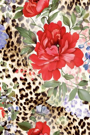 豹纹印花华亿平台图片