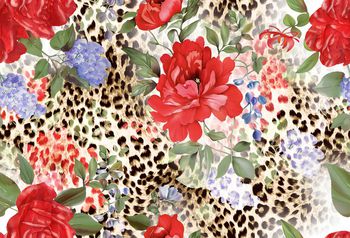 豹纹印花华亿平台图片