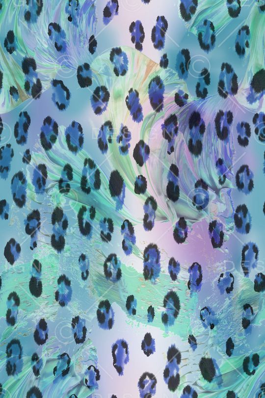 豹纹印花华亿平台图片