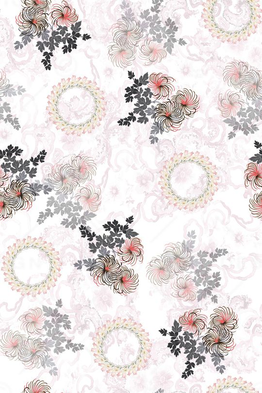 花卉印花华亿平台图片