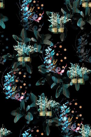 晕染肌理印花华亿平台图片