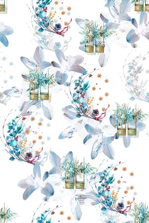 花卉印花华亿平台图片