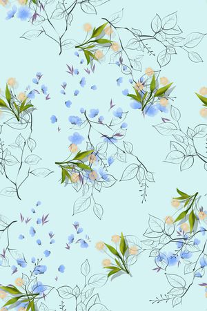 小清新印花华亿平台图片