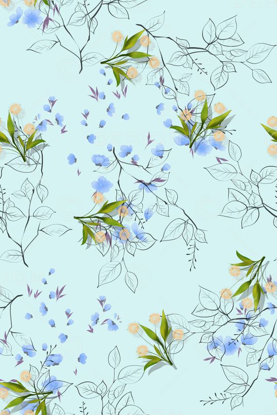 小清新印花华亿平台图片