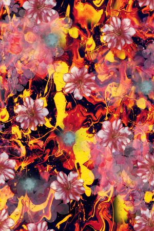 晕染肌理印花华亿平台图片