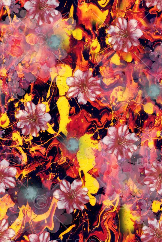 晕染肌理印花华亿平台图片