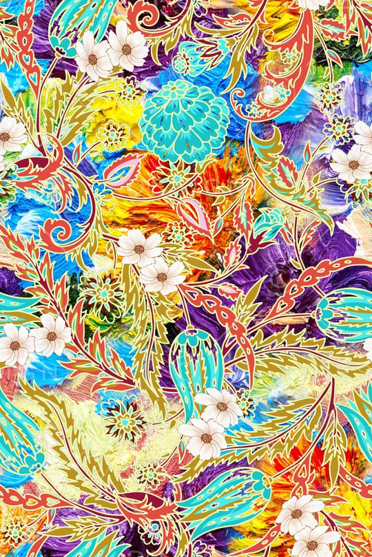 晕染肌理印花华亿平台图片