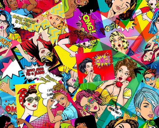 拼贴图案印花华亿平台图片