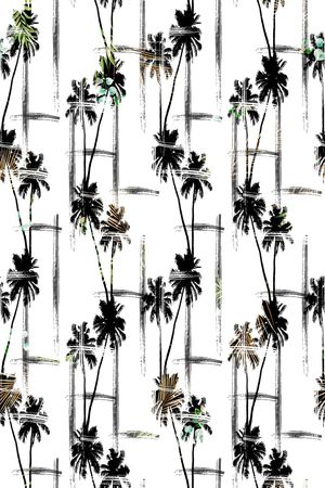 棕榈树印花华亿平台图片