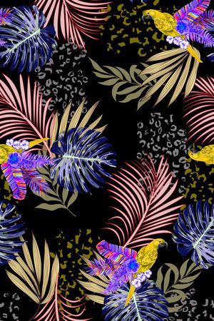 棕榈树印花华亿平台图片