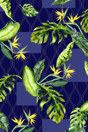 棕榈树印花华亿平台图片