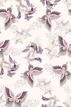 中国风印花华亿平台图片