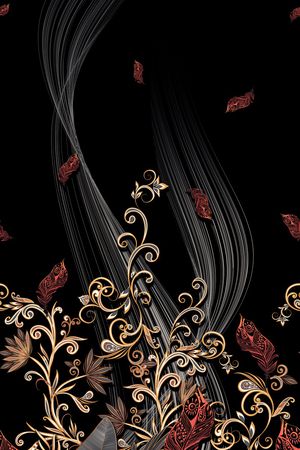 定位花印花华亿平台图片