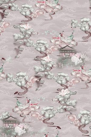 中国风印花华亿平台图片