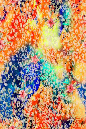 豹纹印花华亿平台图片