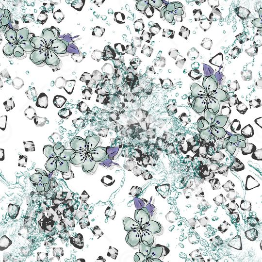 小碎花印花华亿平台图片