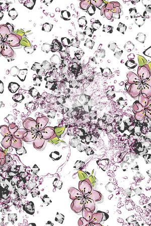 花卉印花华亿平台图片