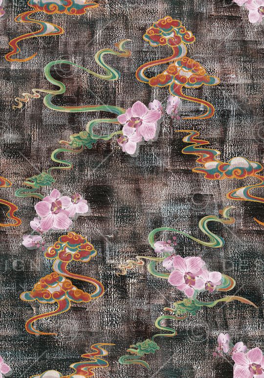 花卉印花华亿平台图片