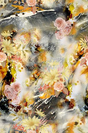 晕染肌理印花华亿平台图片