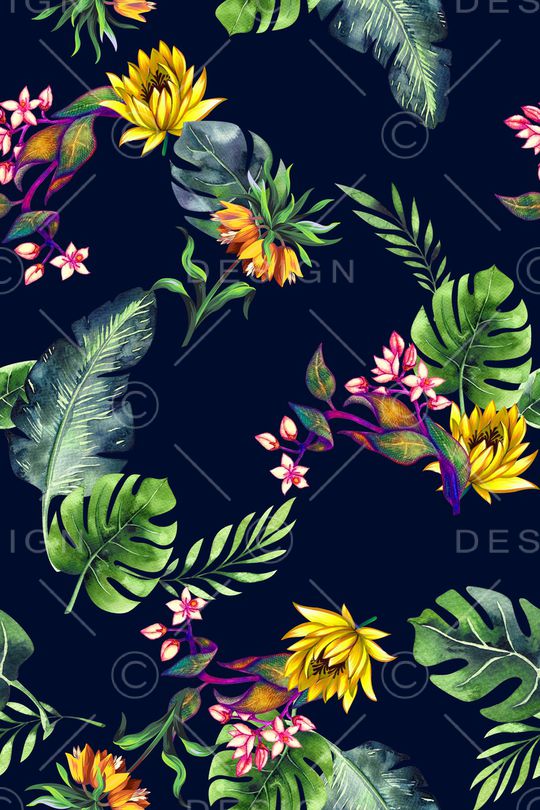 花卉印花华亿平台图片