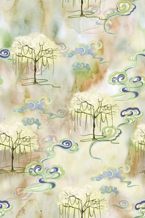 中国风印花华亿平台图片