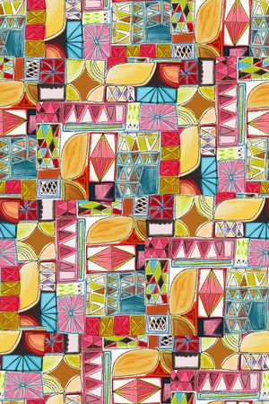 混合拼接印花华亿平台图片