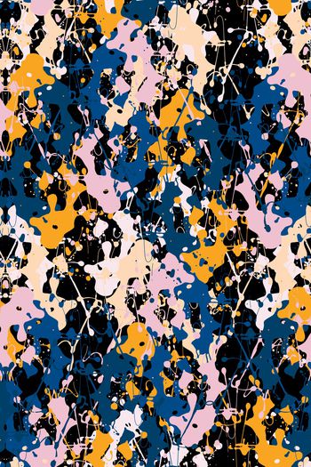 抽象印花华亿平台图片