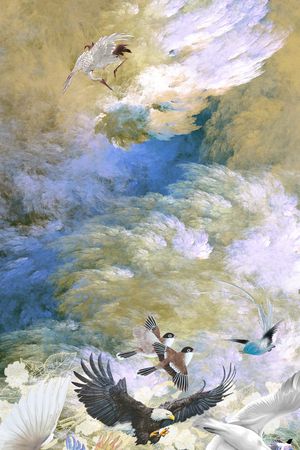 中国风印花华亿平台图片