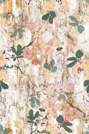 花卉印花华亿平台图片