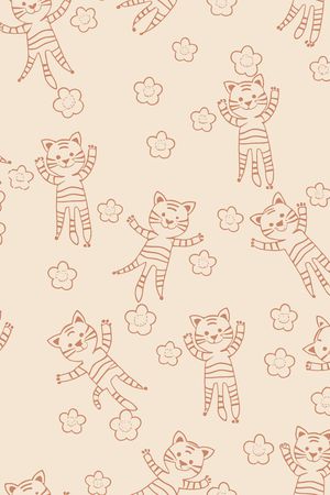 卡通动物印花华亿平台图片