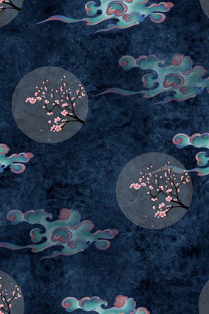 梅花印花华亿平台图片