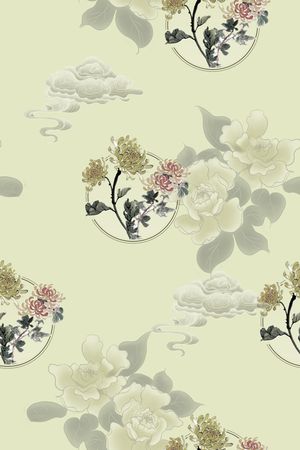 中国风印花华亿平台图片