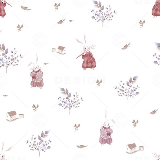 卡通动物印花华亿平台图片