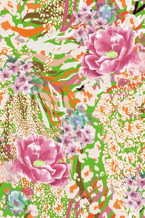 豹纹印花华亿平台图片