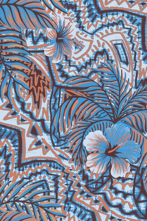 热带华亿平台印花华亿平台图片