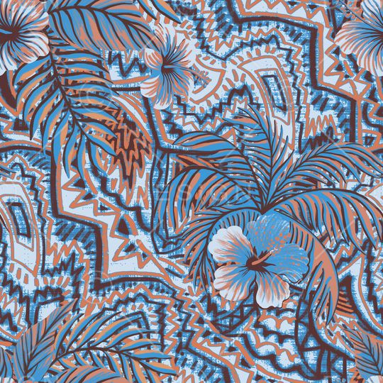 热带华亿平台印花华亿平台图片