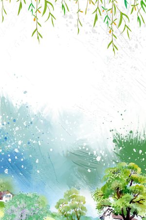 杨柳印花华亿平台图片