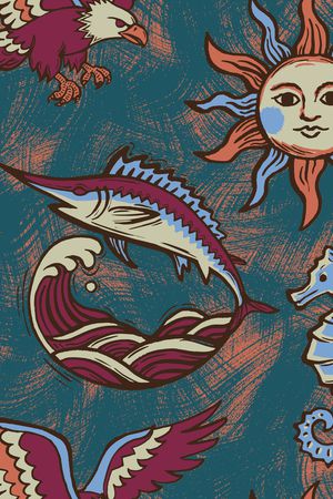 鱼印花华亿平台图片