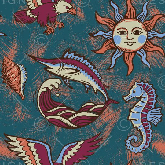 鱼印花华亿平台图片