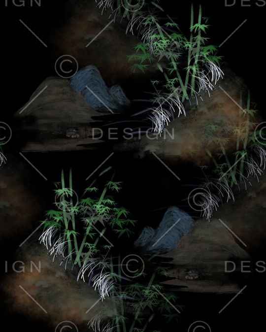 水墨风印花华亿平台图片